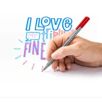 Tindipliiats Staedtler triplus fineliner 0,3 hele karmiinpunane – pilt 2