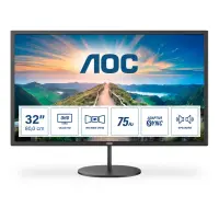 AOC | Monitor | Q32V4 | 31.5 " | IPS | QHD | 16:9 | 75 Hz | 4 ms | 2560 x 1440 | 250 cd/m² | Headphone out (3.5mm) | HDMI ports quantity 1 | Warranty 36 month(s) – pilt 23