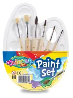 Pintslite komplekt 6tk komplektis+palett