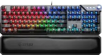 MSI | Gaming Keyboard | VIGOR GK71 SONIC BLUE | Gaming Keyboard | Wired | RGB LED light | US | Black | Numeric keypad | Blue Switches