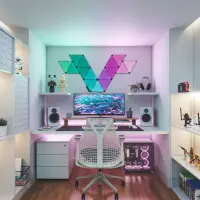 Nanoleaf | Shapes Black Triangles Expansion Pack (3 panels) | 42 W | WiFi