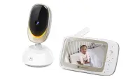 Motorola | Wi-Fi Video Baby Monitor with Mood Light | VM85 CONNECT 5.0" | White/Gold