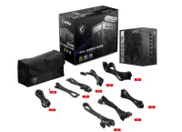 MSI MPG A1000G PCIE5 toiteallika komponent 1000 W 20+4 pin ATX ATX Must – pilt 3