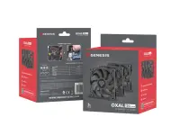 GENESIS Oxal 120 Arvuti korpus Ventilaator 12 cm Must 3 tk