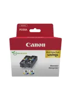 Canon 1511B025 tindikassett 2 tk Originaal Must, Tsüaan, Magenta, Kollane