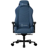 LORGAR Ace 422, Gaming chair, Anti-stain durable fabric, 1.8 mm metal frame, multiblock mechanism, 4D armrests, 5 Star aluminium base, Class-4 gas lift, 75mm PU casters, Blue