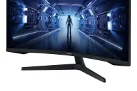 Samsung | Curved Monitor | LC34G55TWWPXEN | 34 " | VA | UWQHD | 21:9 | 165 Hz | 1 ms | 3440 x 1440 | 250 cd/m² | HDMI ports quantity 1 | Black | Warranty 24 month(s) – pilt 20