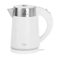 Adler | Kettle | AD 1372 | Electric | 800 W | 0.6 L | Plastic/Stainless steel | 360° rotational base | White – pilt 5