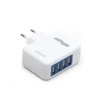 CHARGER USB UNIVERSAL WHITE/3.1A EG-U4AC-01 GEMBIRD