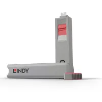 Lindy 40425 pordilukk Pordilukk + võti USB tüüp-C Roosa 5 tk