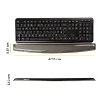 KEYBOARD ACC WRIST SUPPORT/CRYSTALS GEL 9112201 FELLOWES – pilt 2