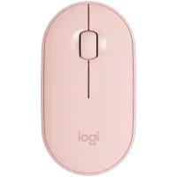LOGITECH M350S Pebble 2 Bluetooth Mouse - TONAL ROSE