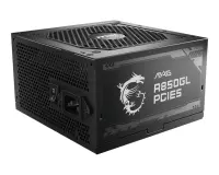 MSI MAG A850GL PCIE5 toiteallika komponent 850 W 20+4 pin ATX ATX Must