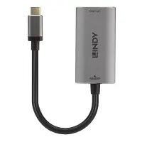 Lindy 43327 videokaabliadapter 0,11 m USB tüüp-C HDMI Must, Hall – pilt 3