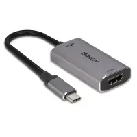 Lindy 43327 videokaabliadapter 0,11 m USB tüüp-C HDMI Must, Hall – pilt 9