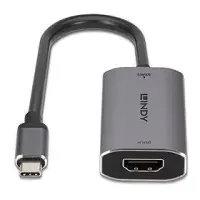 Lindy 43327 videokaabliadapter 0,11 m USB tüüp-C HDMI Must, Hall – pilt 9