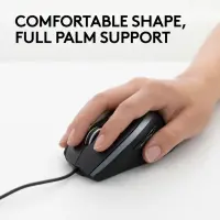 LOGI M500 Corded Mouse Black