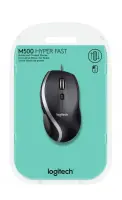 LOGI M500 Corded Mouse Black – pilt 6