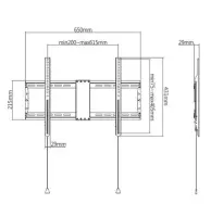 TV SET ACC WALL MOUNT 37-80"/WM-80F-01 GEMBIRD – pilt 3