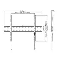 TV SET ACC WALL MOUNT 37-70"/WM-70F-01 GEMBIRD – pilt 4