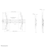 Neomounts WL30S-950BL19 telerikinnitus 2,92 m (115") Must – pilt 6