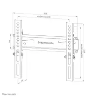 Neomounts WL30-350BL12 telerikinnitus 139,7 cm (55") Must – pilt 5