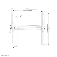 Neomounts WL35-350BL14 telerikinnitus 165,1 cm (65") Must – pilt 14
