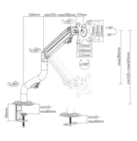 DISPLAY ACC MOUNTING ARM/17-32" MA-DA1-02 GEMBIRD – pilt 3
