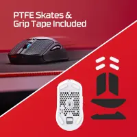 HyperX Pulsefire Haste 2 – juhtmeta mängurihiir (valge) – pilt 24