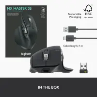 Logitech MX Master 3S Performance hiir Kontor Parempoolne Bluetooth Laser 8000 DPI – pilt 25