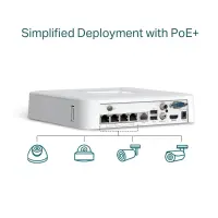 TP-Link VIGI NVR1104H-4P Valge