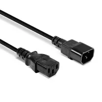Lindy 30321 toitekaabel Must 1 m C14 pistikut C13 pistikut – pilt 2
