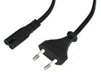 Lindy 30422 toitekaabel Must 3 m CEE7/16 C7 pistikut