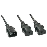 Lindy 30363 toitekaabel Must 1 m C14 pistikut 2 x C13 pistikut – pilt 7