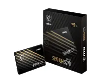 SSD|MSI|SPATIUM S270|960GB|SATA|3D NAND|Write speed 450 MBytes/sec|Read speed 500 MBytes/sec|2,5"|TBW 500 TB|MTBF 2000000 hours|S78-440P130-P83