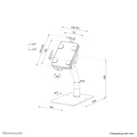 Neomounts DS15-625BL1 kaitseümbris tahvelarvutile Must 27,9 cm (11") – pilt 21