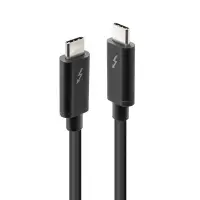 Lindy 41557 Thunderbolt-kaabel 2 m 20 Gbit/s Must