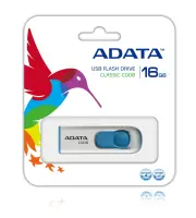 ADATA C008 USB-välkmälu 16 GB USB tüüp A 2.0 Sinine, Valge