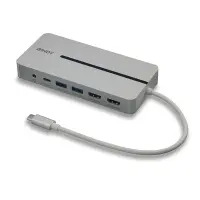 Lindy 43360 sülearvuti dokk ja pordireplikaator Juhtmega ühendatud USB 3.2 Gen 1 (3.1 Gen 1) Type-C Hõbe, Valge – pilt 7