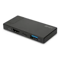 Lindy 43336 sülearvuti dokk ja pordireplikaator Juhtmega ühendatud USB 3.2 Gen 1 (3.1 Gen 1) Type-C Must – pilt 5