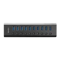Lindy 43370 jaotur USB 3.2 Gen 1 (3.1 Gen 1) Type-B 5000 Mbit/s Must