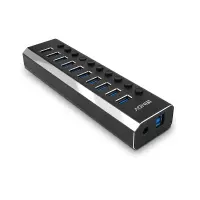 Lindy 43370 jaotur USB 3.2 Gen 1 (3.1 Gen 1) Type-B 5000 Mbit/s Must – pilt 13