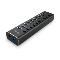 Lindy 43370 jaotur USB 3.2 Gen 1 (3.1 Gen 1) Type-B 5000 Mbit/s Must – pilt 14