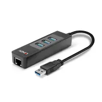 Lindy 43176 jaotur USB 3.2 Gen 1 (3.1 Gen 1) Type-A 5000 Mbit/s Must – pilt 3
