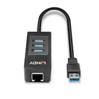 Lindy 43176 jaotur USB 3.2 Gen 1 (3.1 Gen 1) Type-A 5000 Mbit/s Must – pilt 11