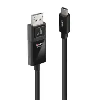 Lindy 43342 videokaabliadapter 2 m USB tüüp-C DisplayPort Must – pilt 4