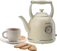 Gorenje | Kettle | K17CLIN | Electric | 2000 W | 1.7 L | Plastic/Metal | 360° rotational base | Beige – pilt 4