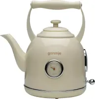 Gorenje | Kettle | K17CLIN | Electric | 2000 W | 1.7 L | Plastic/Metal | 360° rotational base | Beige – pilt 16