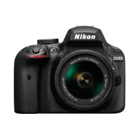 Nikon D3400 + AF-P DX 18-55 mm 1:3.5-5.6G VR SLR Camera Kit, Megapixel 24.2 MP, Image stabilizer, ISO 25600, Display diagonal 7.62 cm, Video recording, TTL, CMOS, Black