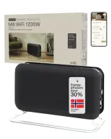 Mill CO1200WIFI3BLACK GEN3 Convection Heater, 1200W, Steel fronts, LED display, Black | Mill | Heater | CO1200WIFI3BLACK GEN3 | Convection Heater | 1200 W | Black – pilt 7
